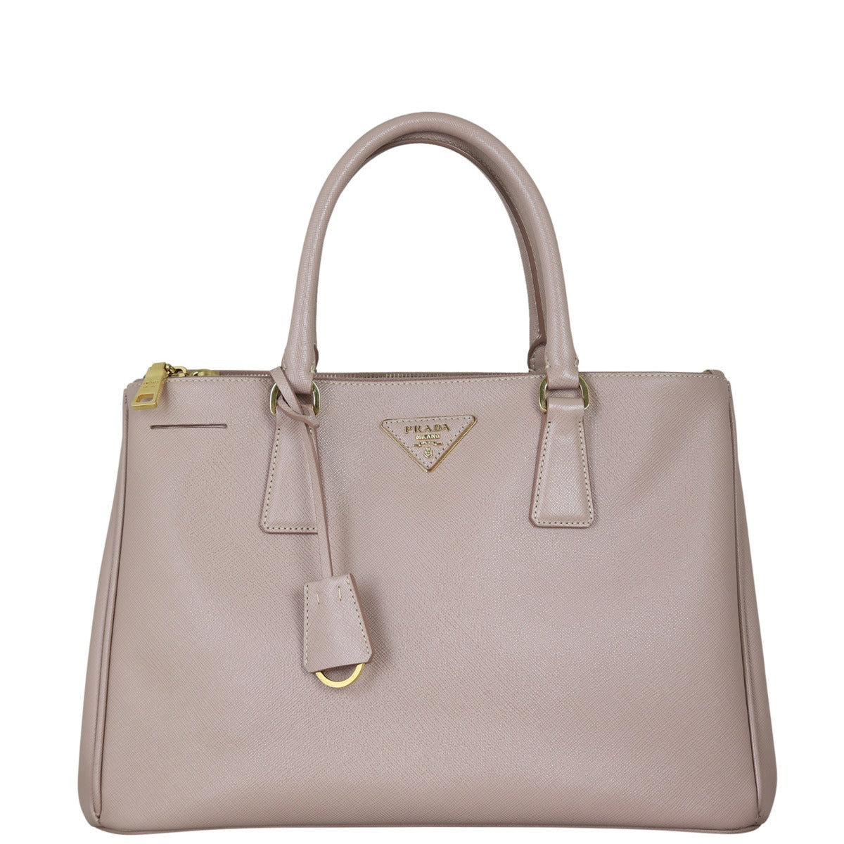 Prada Saffiano Lux Galleria Double Zip Tote Medium Front