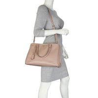 Prada Saffiano Lux Galleria Double Zip Tote Medium Mannequin