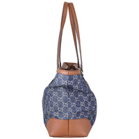 Gucci GG Denim Ophidia Tote Medium Side