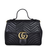 Gucci GG Marmont Top Handle Medium Bag Front