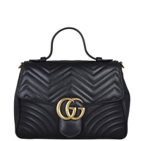 Gucci GG Marmont Top Handle Medium Bag Front