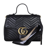 Gucci GG Marmont Top Handle Medium Bag Shoe