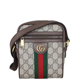 Gucci GG Supreme Ophidia Messenger Bag Mini Front With Strap