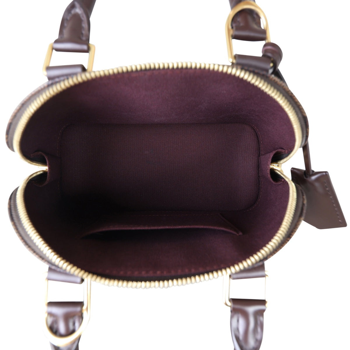 Louis Vuitton Alma BB Damier Ebene Whole Interior