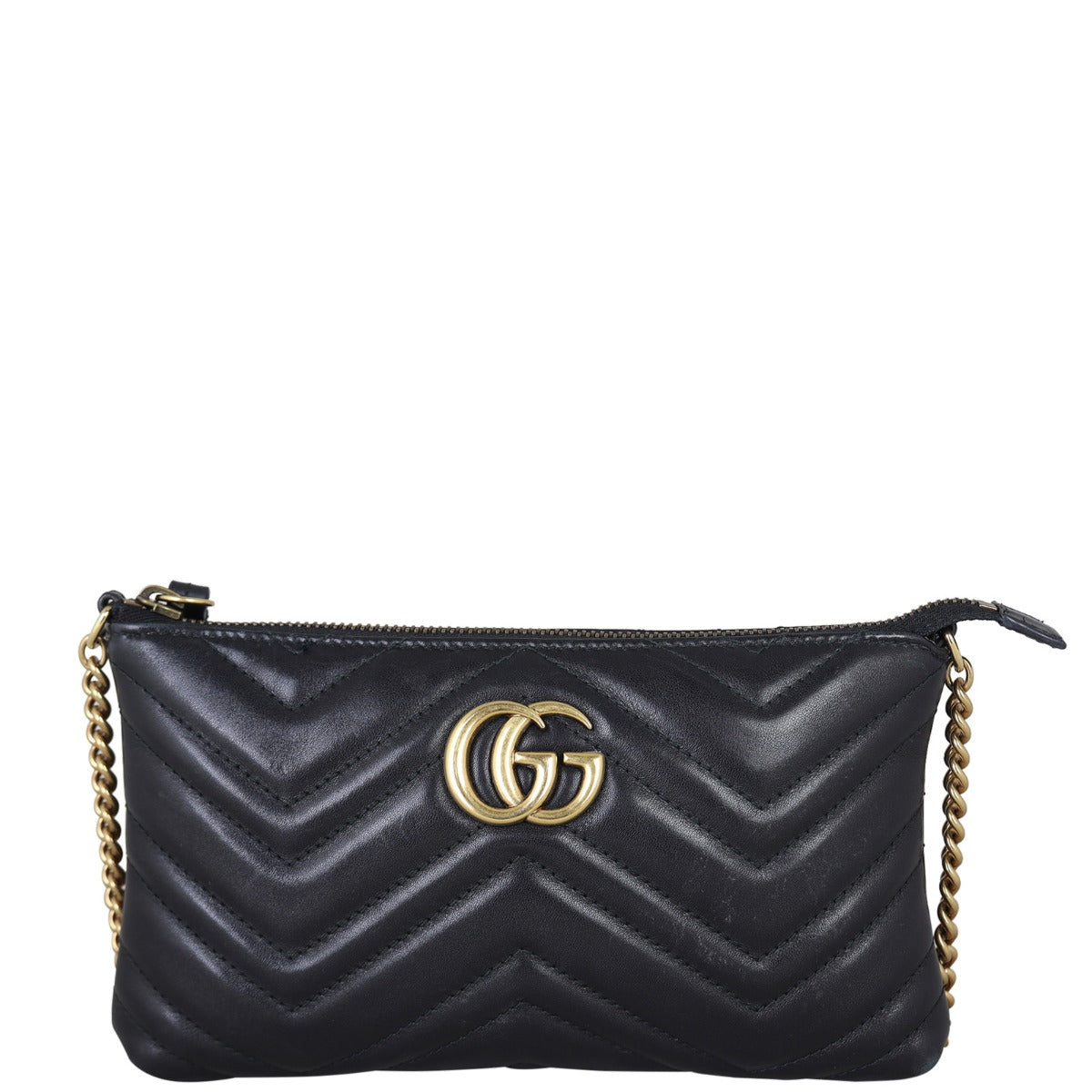 Gucci GG Marmont Matelasse Mini Chain Bag Front