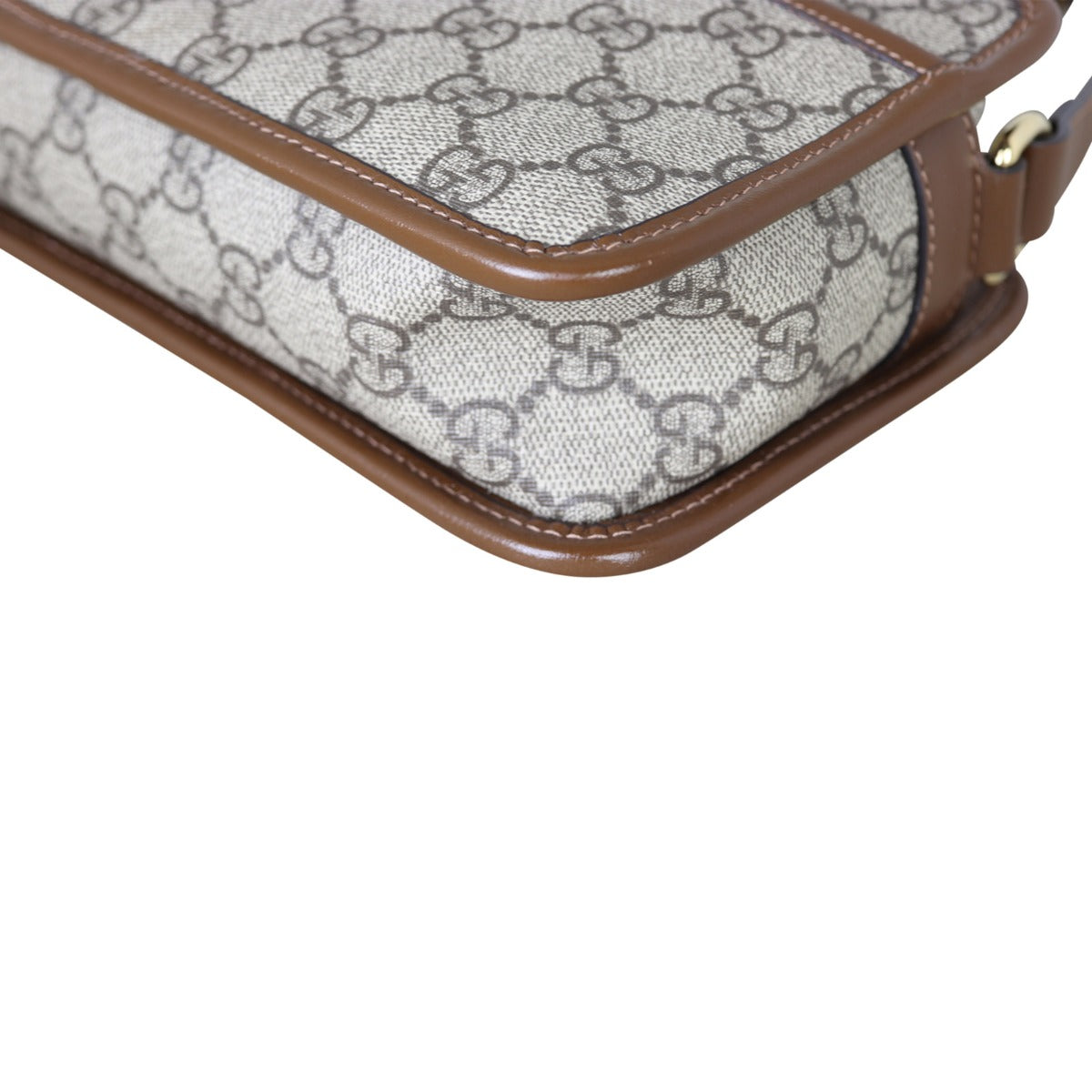 Gucci GG Supreme Interlocking G Mini Bag Corner Close Up