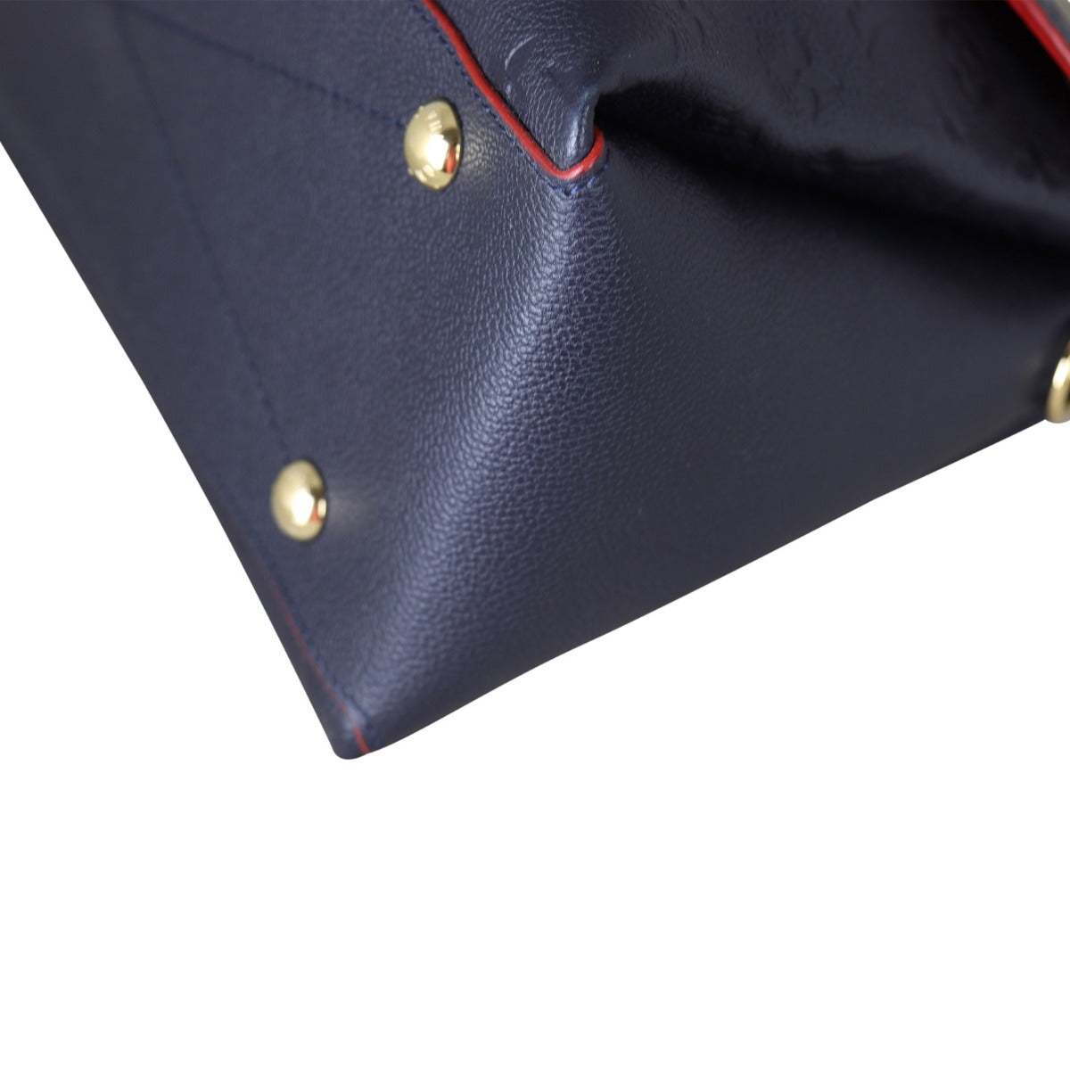 Louis Vuitton Georges MM Monogram Empreinte Corner Close Up