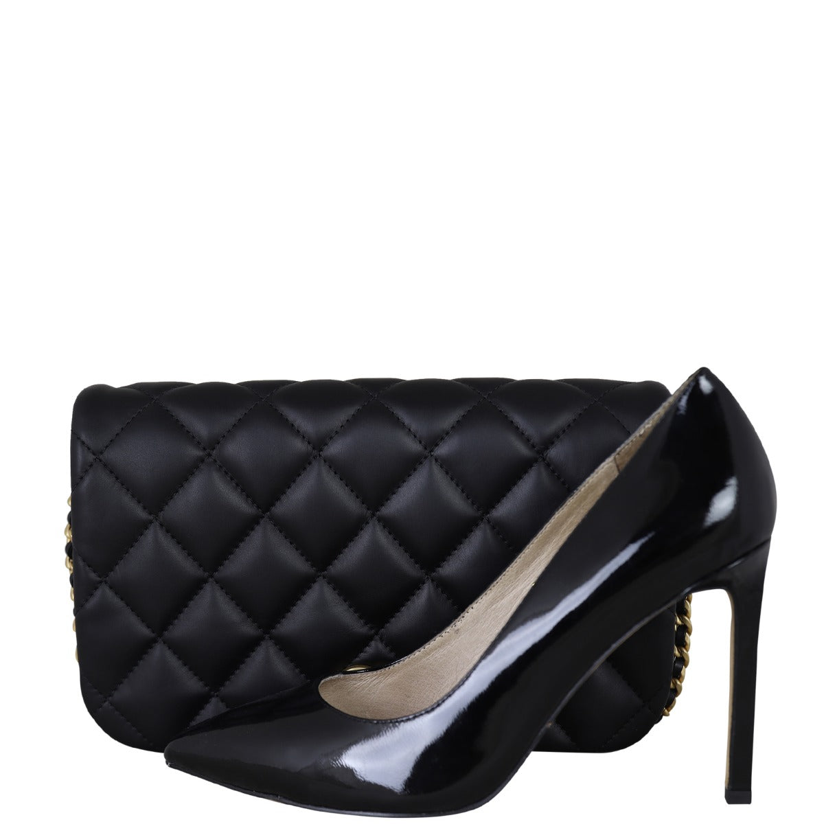 Chanel Nailed CC Full Flap Bag Shoe