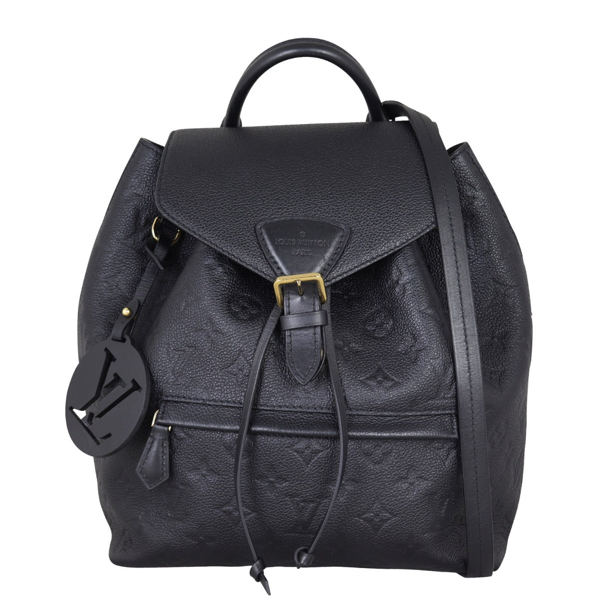 Louis Vuitton Montsouris Backpack Monogram Empreinte Front With Strap