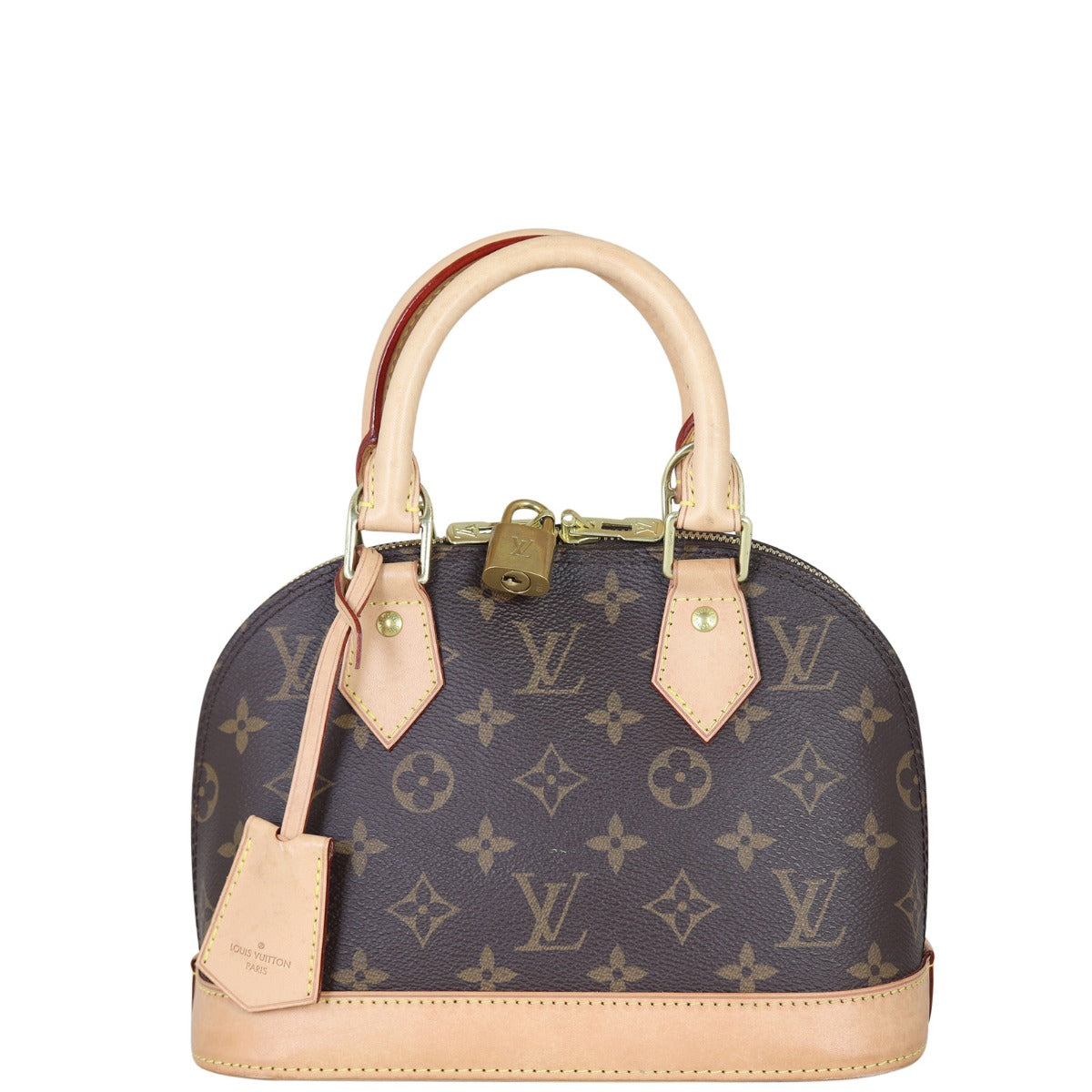 Louis Vuitton Alma BB Monogram | Gold Padlock Key