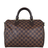 Louis Vuitton Speedy 30 Bandouliere Damier Ebene Front