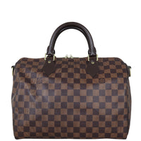 Louis Vuitton Speedy 30 Bandouliere Damier Ebene Front