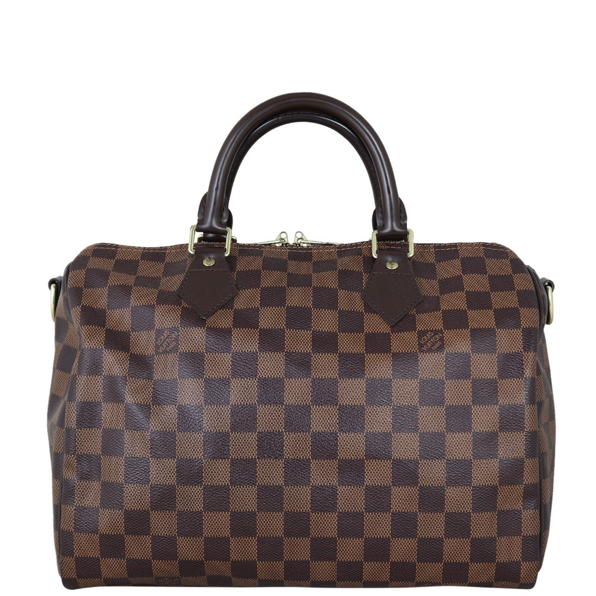 Louis Vuitton Speedy 30 Bandouliere Damier Ebene Front