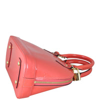 Louis Vuitton Alma BB Monogram Vernis corner distant