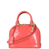 Louis Vuitton Alma BB Monogram Vernis Front with Strap