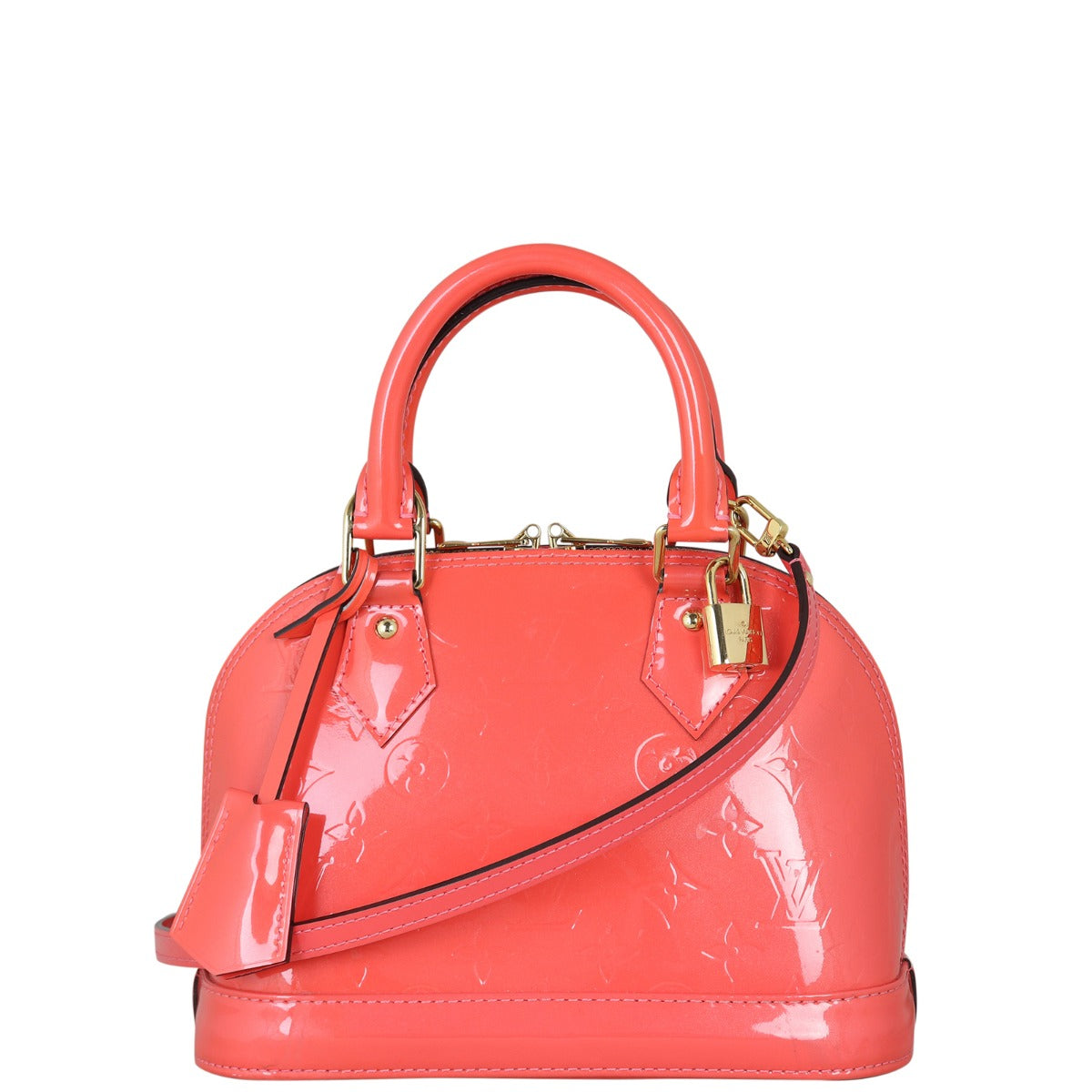 Louis Vuitton Alma BB Monogram Vernis Front with Strap