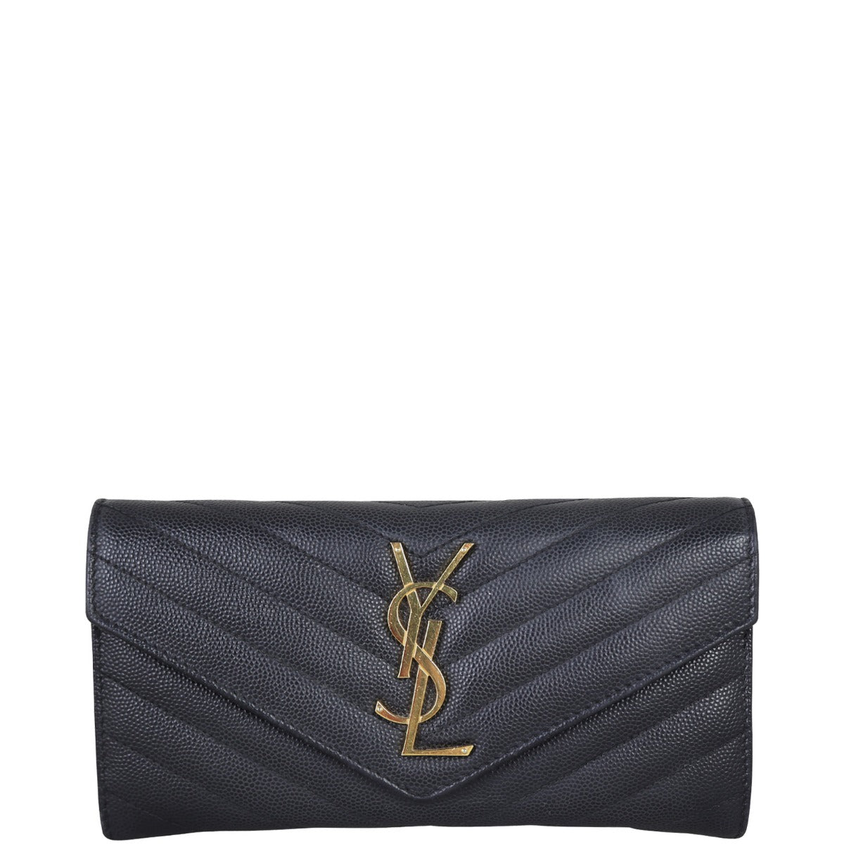 Saint Laurent Cassandre Large Flap Wallet Front