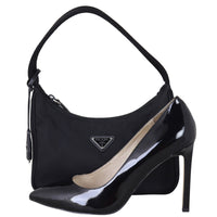 Prada Re-Edition 2000 Mini Tessuto Shoulder Bag Shoe