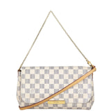 Louis Vuitton Favorite MM Damier Azur Front With Strap