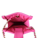 Chanel Logo Tweed Phone Clutch with Chain Whole Interior