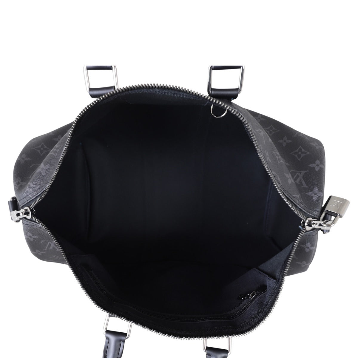 Louis Vuitton Keepall 45 Bandouliere Monogram Eclipse Whole Interior