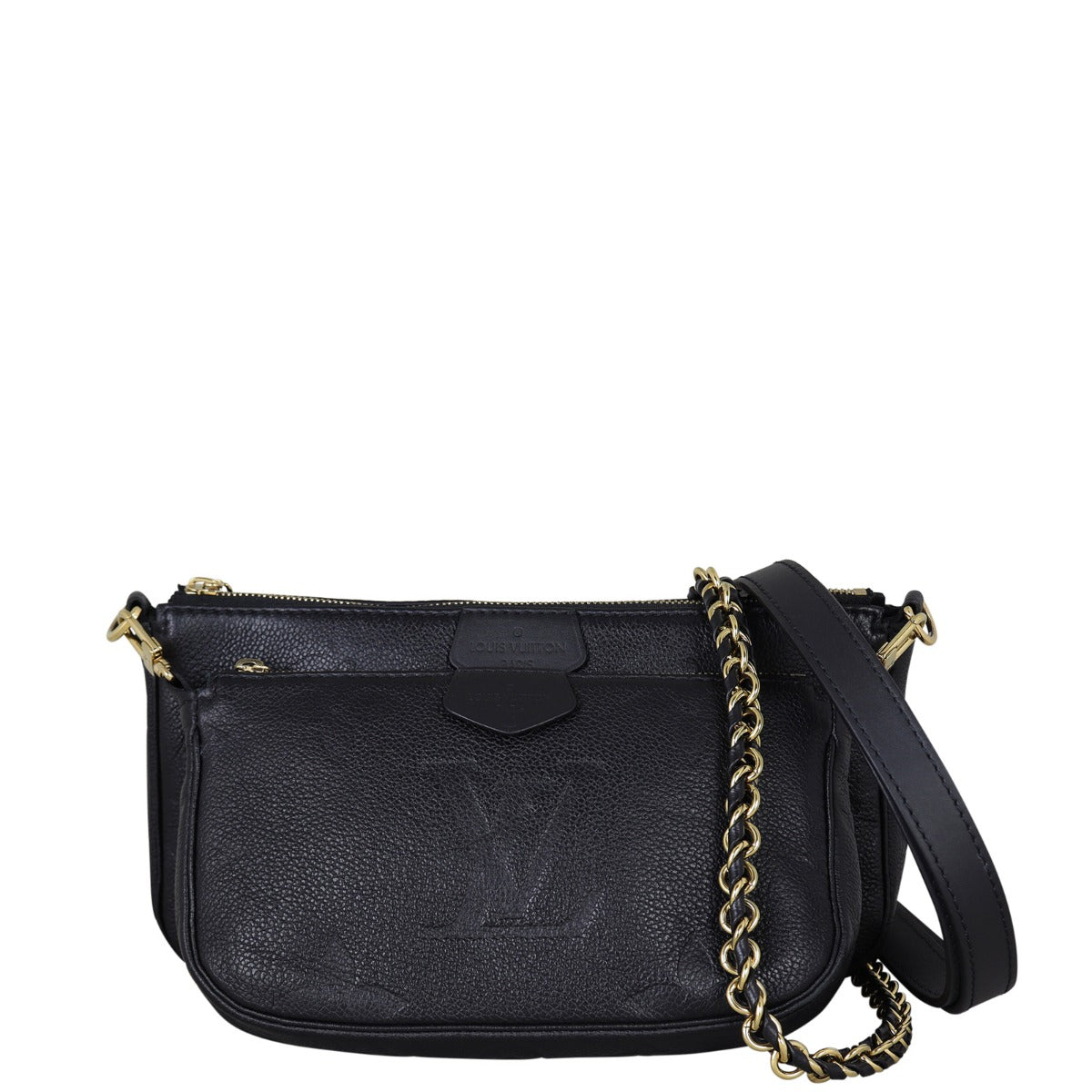 Louis Vuitton Multi Pochette Accessoires Monogram Empreinte Front With Strap