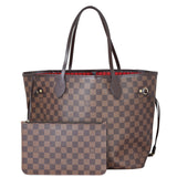 Louis Vuitton Neverfull MM Damier Ebene Front With Pouch