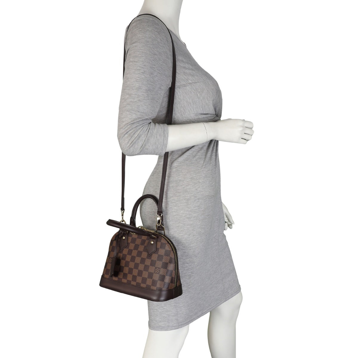 Louis Vuitton Alma BB Damier Ebene | Gold H