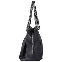 Chanel Vertical Quilt Camera Bag Side