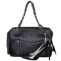 Chanel Vertical Quilt Camera Bag Shoe