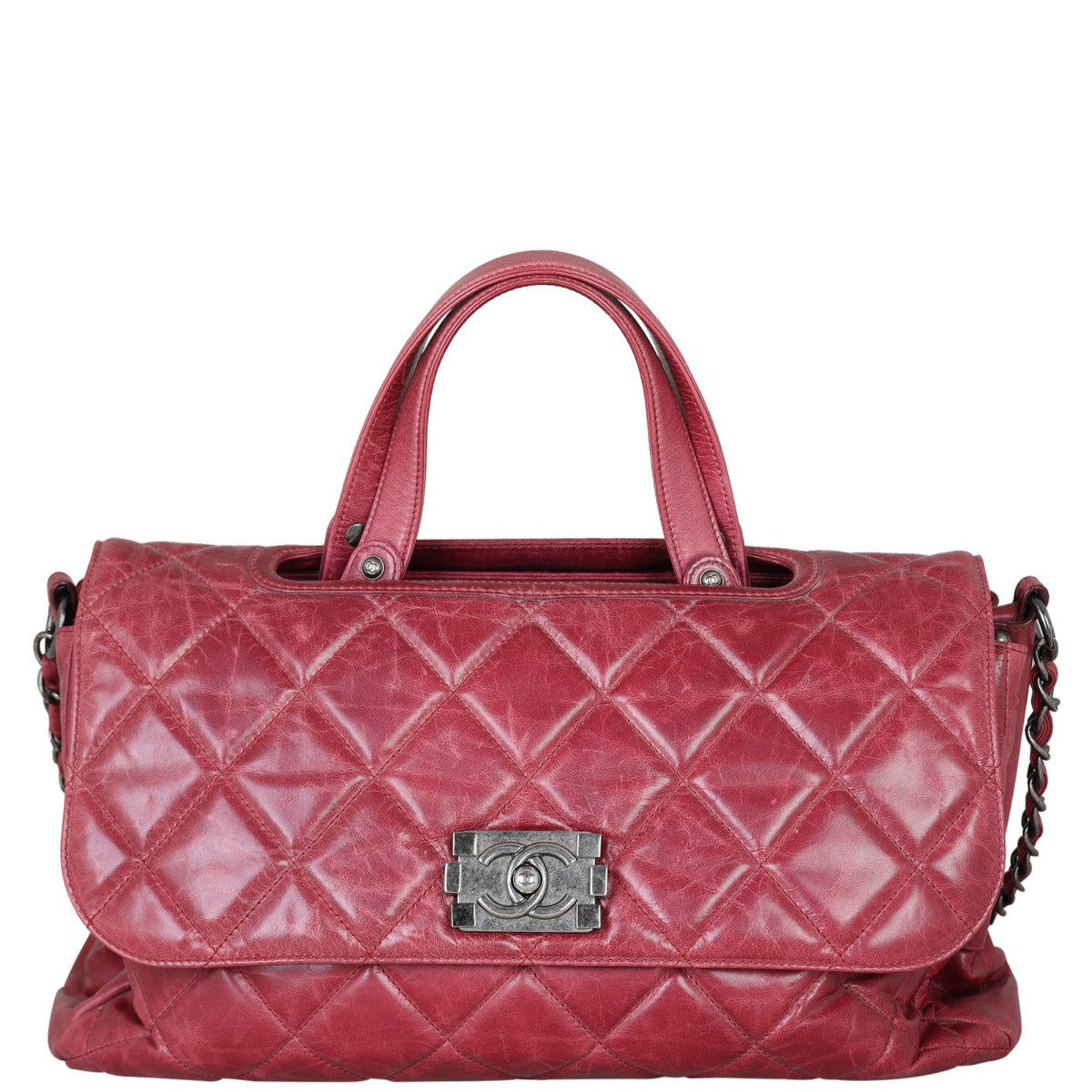 Chanel Convertible Boy Satchel Bag Front