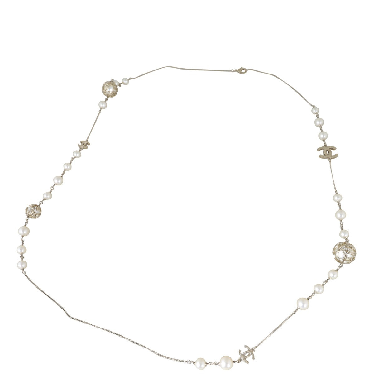 Chanel CC Pearl Long Necklace