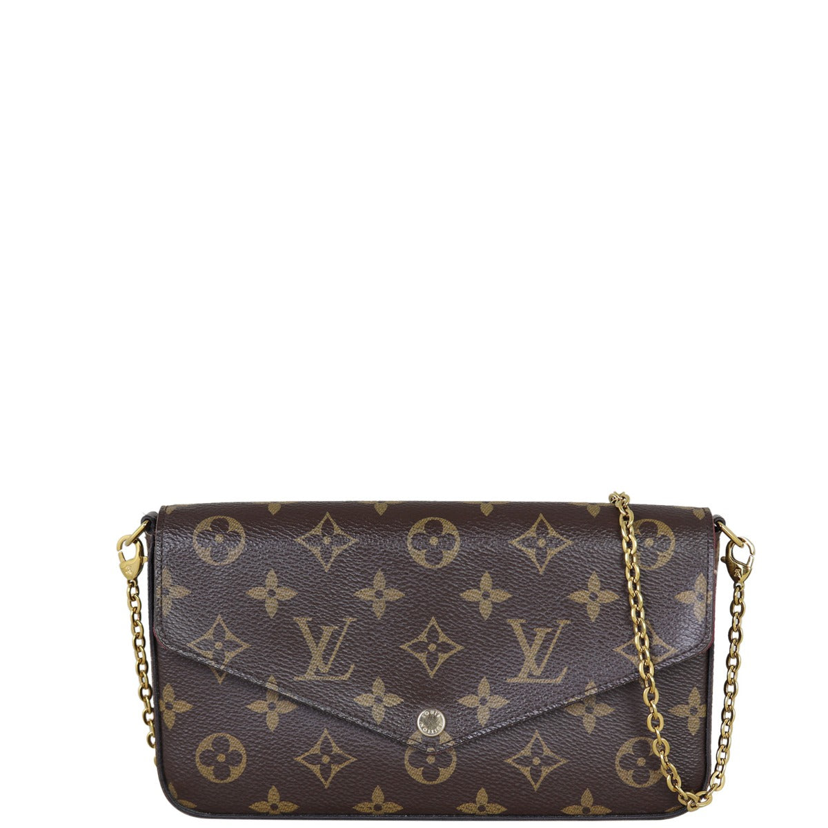 Louis Vuitton Pochette Felicie Monogram Front With Chain