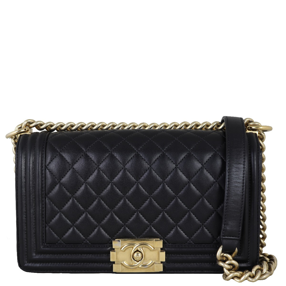 Chanel Boy Old Medium Front With Strap