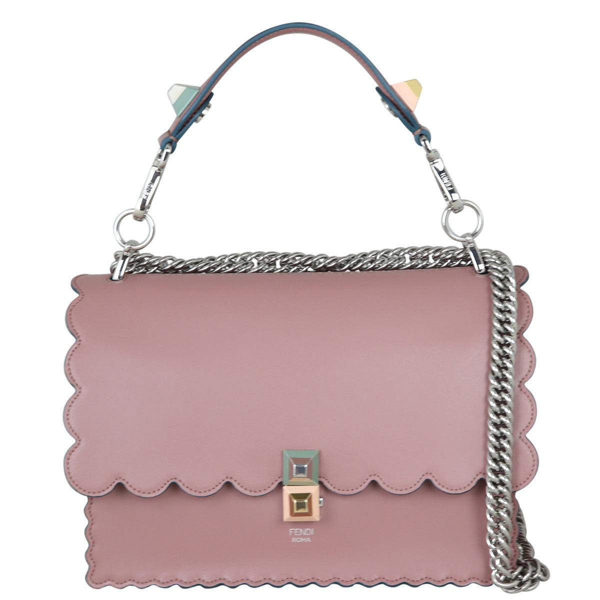 Fendi Kan I Crossbody Medium Front With Chain
