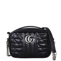 Gucci GG Marmont Mini Camera Bag Front With Strap