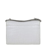 Saint Laurent Sunset Medium Croc-Embossed Back