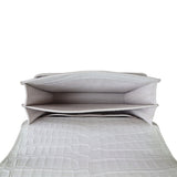 Saint Laurent Sunset Medium Croc-Embossed Whole Interior