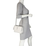 Saint Laurent Sunset Medium Croc-Embossed Mannequin