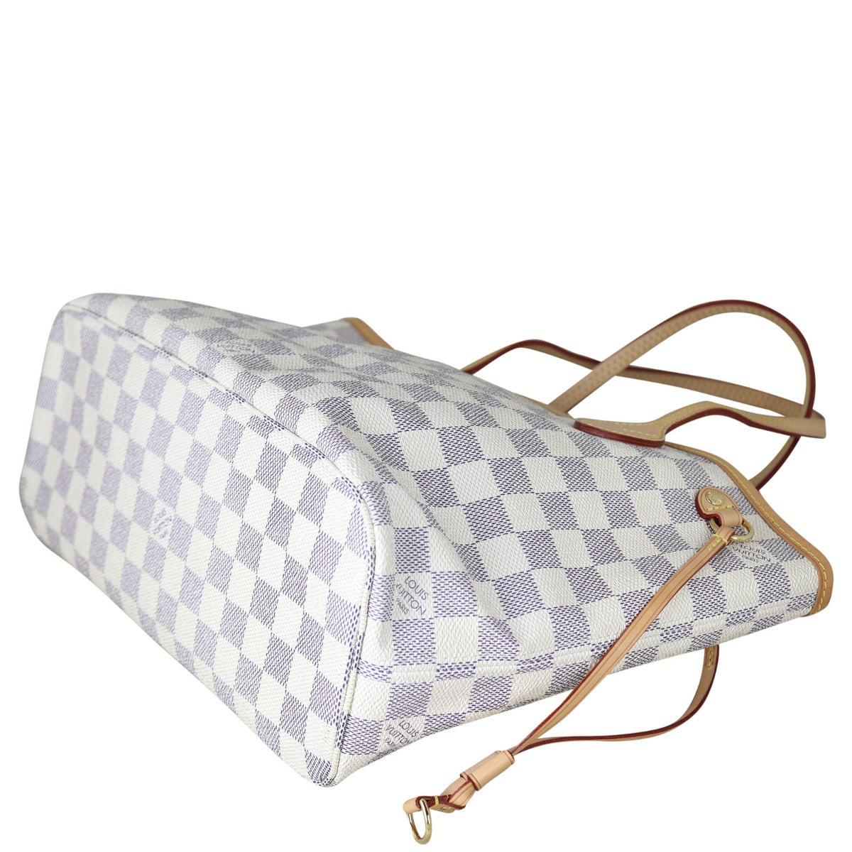 Louis Vuitton Neverfull PM Damier Azur Corner Distance