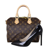 Louis Vuitton Speedy 25 Bandouliere Monogram Shoe