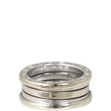 Bvlgari B.Zero1 18k White Gold Three Band Ring 