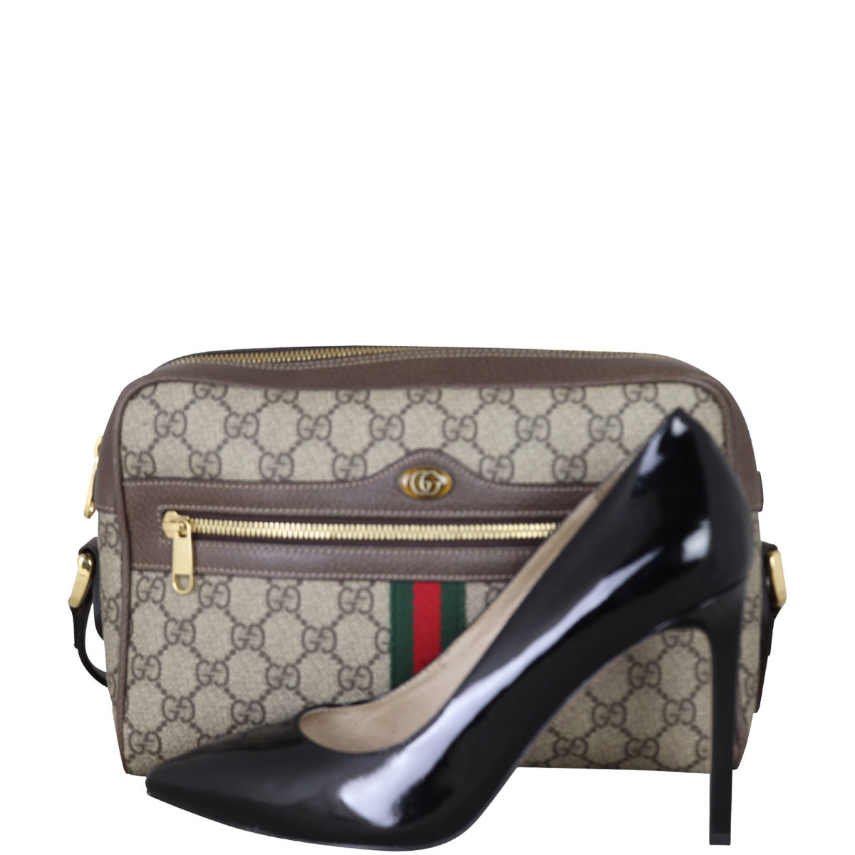 Gucci Ophidia GG Supreme Large Shoulder Bag Shoe