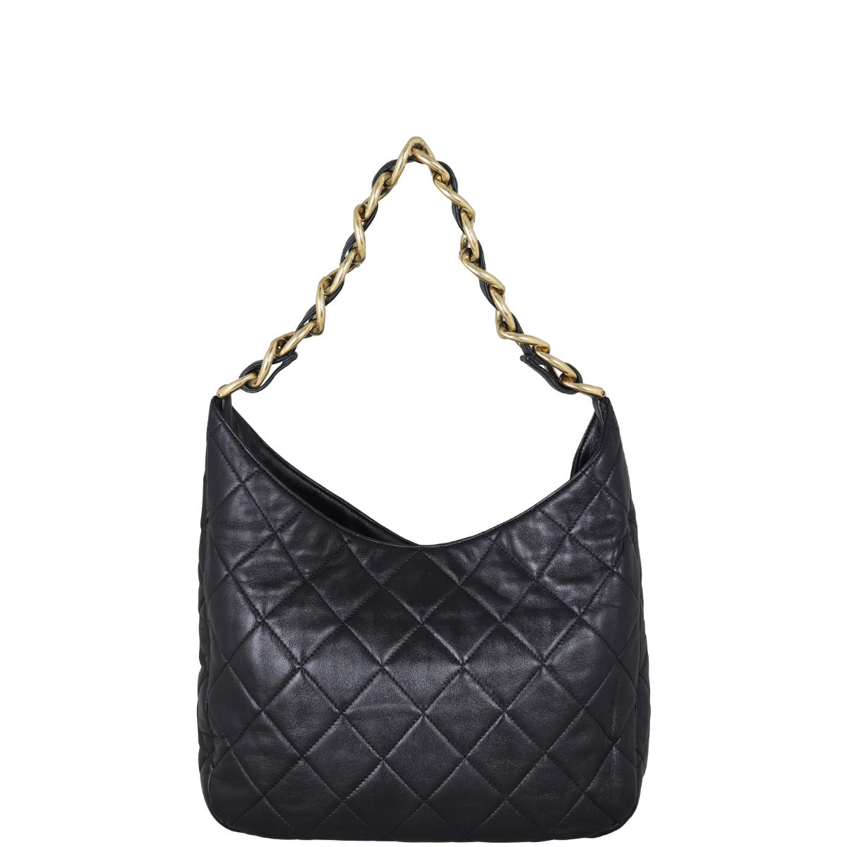 Chanel Quilted Lambskin Hobo Back