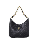 Chanel Quilted Lambskin Hobo Front