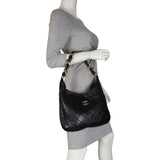 Chanel Quilted Lambskin Hobo Mannequin