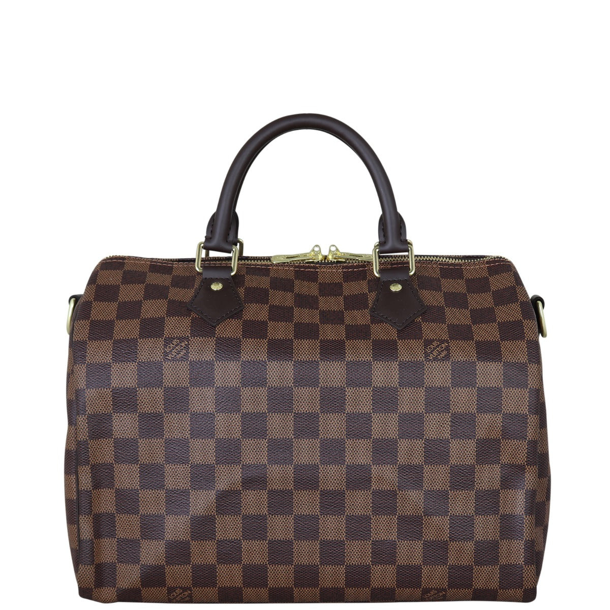Louis Vuitton Speedy 30 Bandouliere Damier Ebene Front