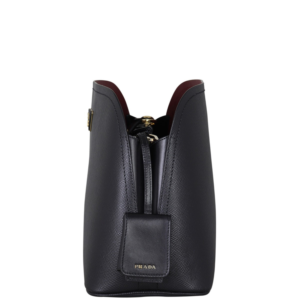 Prada Saffiano Cuir Matinee Bag Small Side