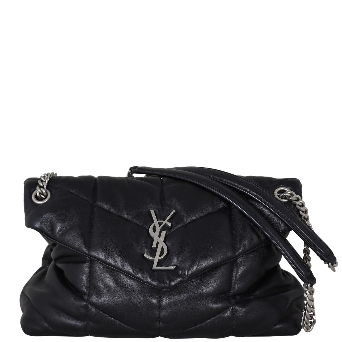 Saint Laurent Loulou Puffer Medium Front With Strap