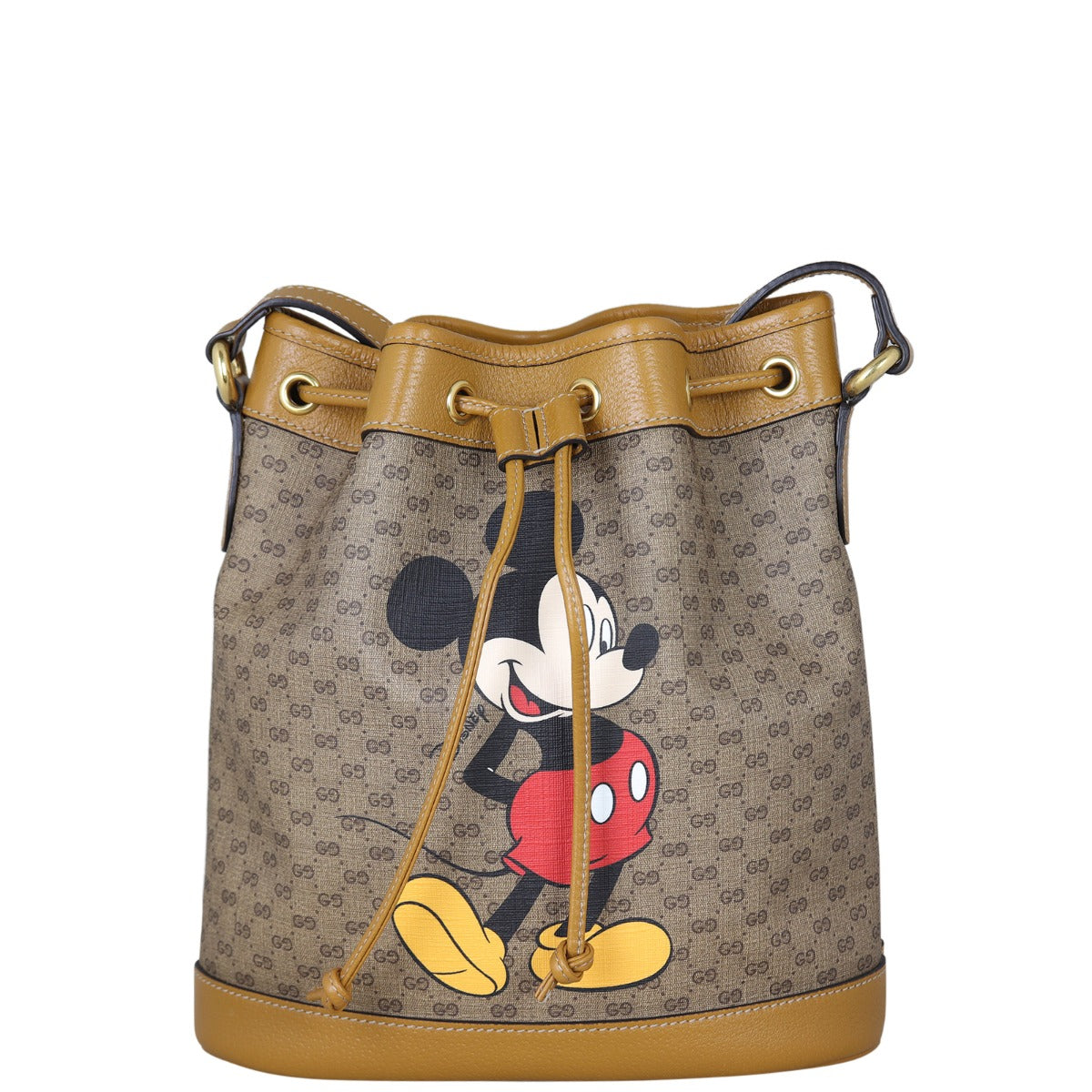 Gucci x Disney Mini GG Supreme Bucket Bag Front